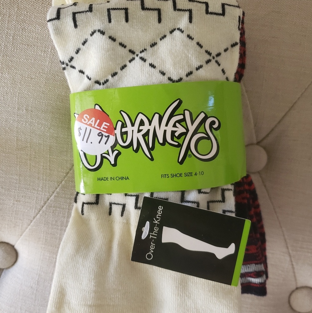 Graphic Knee High Socks